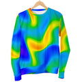 Rainbow Psychedelic Trippy Print Women's Crewneck Sweatshirt