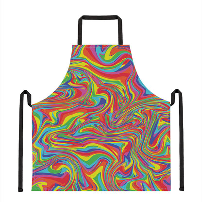 Rainbow Rave Print Apron