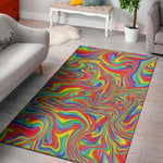 Rainbow Rave Print Area Rug