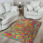 Rainbow Rave Print Area Rug