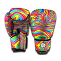 Rainbow Rave Print Boxing Gloves