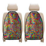 Rainbow Rave Print Car Seat Organizers