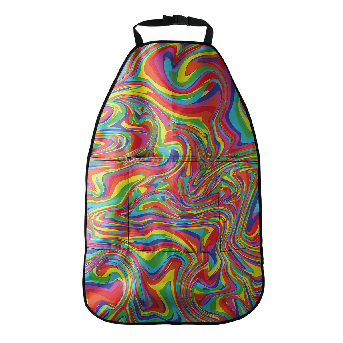 Rainbow Rave Print Car Seat Organizers