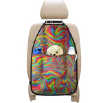 Rainbow Rave Print Car Seat Organizers