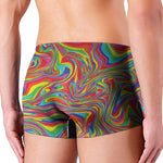 Rainbow Rave Print Men's Boxer Briefs