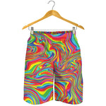 Rainbow Rave Print Men's Shorts