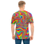 Rainbow Rave Print Men's T-Shirt