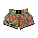 Rainbow Rave Print Muay Thai Boxing Shorts