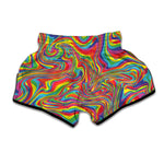 Rainbow Rave Print Muay Thai Boxing Shorts