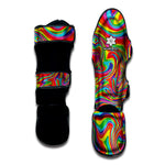 Rainbow Rave Print Muay Thai Shin Guard