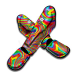 Rainbow Rave Print Muay Thai Shin Guard