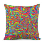 Rainbow Rave Print Pillow Cover