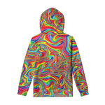 Rainbow Rave Print Pullover Hoodie
