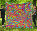 Rainbow Rave Print Quilt