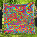 Rainbow Rave Print Quilt