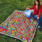 Rainbow Rave Print Quilt