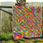 Rainbow Rave Print Quilt