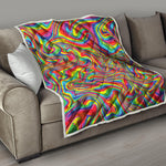 Rainbow Rave Print Quilt