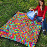Rainbow Rave Print Quilt