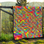 Rainbow Rave Print Quilt