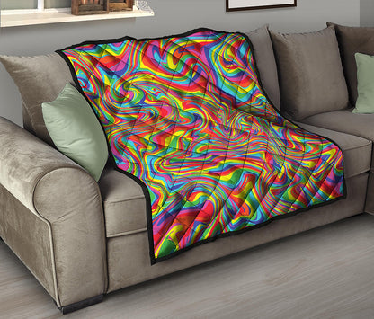 Rainbow Rave Print Quilt