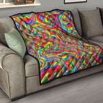 Rainbow Rave Print Quilt