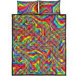 Rainbow Rave Print Quilt Bed Set