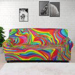 Rainbow Rave Print Sofa Cover
