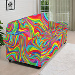 Rainbow Rave Print Sofa Cover