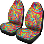 Rainbow Rave Print Universal Fit Car Seat Covers