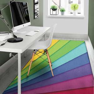 Rainbow Shades Print Area Rug