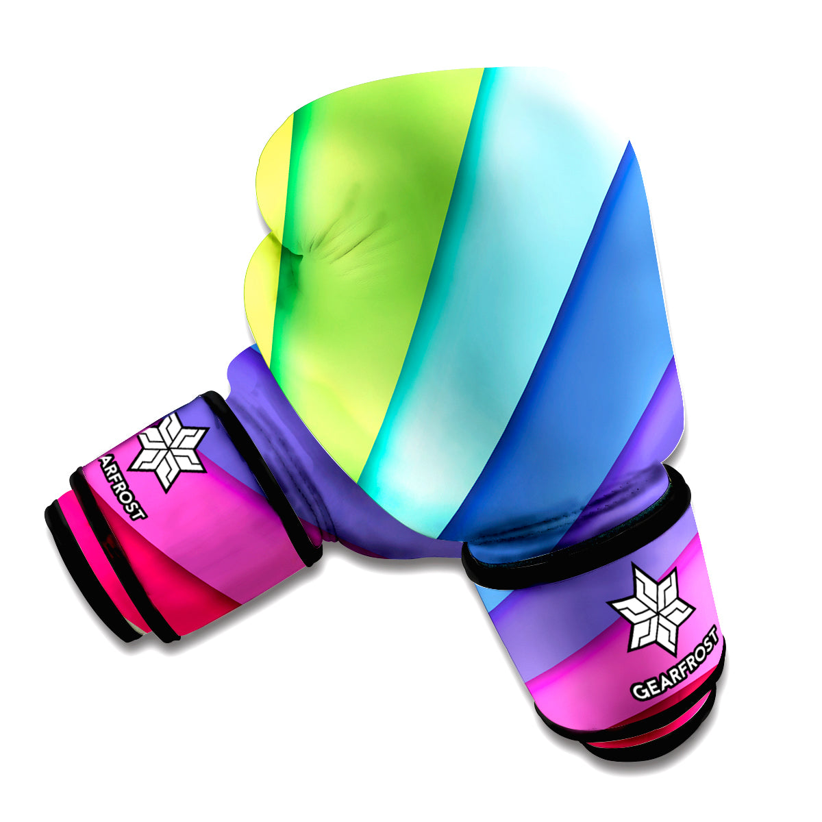 Rainbow Shades Print Boxing Gloves