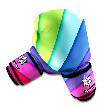 Rainbow Shades Print Boxing Gloves