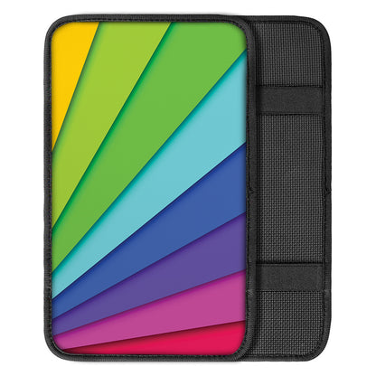 Rainbow Shades Print Car Center Console Cover
