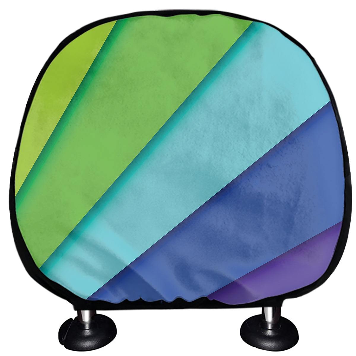Rainbow Shades Print Car Headrest Covers