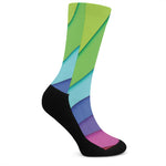 Rainbow Shades Print Crew Socks