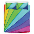 Rainbow Shades Print Duvet Cover Bedding Set
