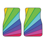 Rainbow Shades Print Front Car Floor Mats