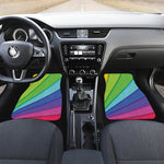 Rainbow Shades Print Front Car Floor Mats