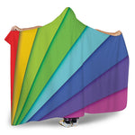 Rainbow Shades Print Hooded Blanket
