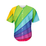 Rainbow Shades Print Men's Baseball Jersey