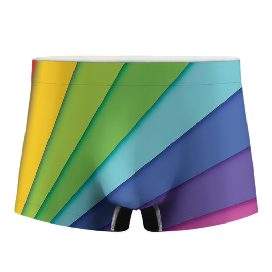 Rainbow Shades Print Men's Boxer Briefs