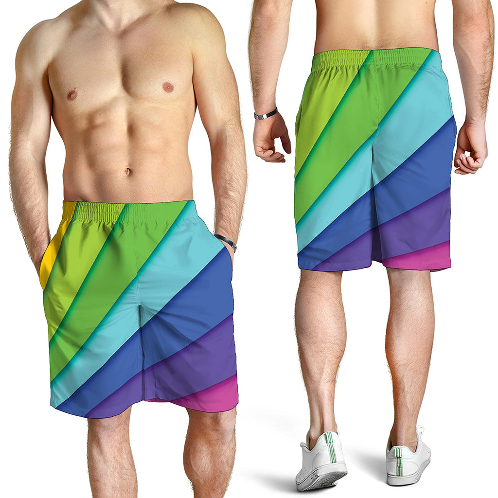 Rainbow Shades Print Men's Shorts