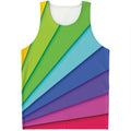 Rainbow Shades Print Men's Tank Top