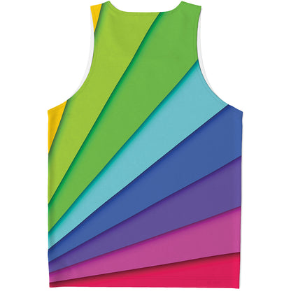 Rainbow Shades Print Men's Tank Top