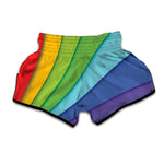 Rainbow Shades Print Muay Thai Boxing Shorts