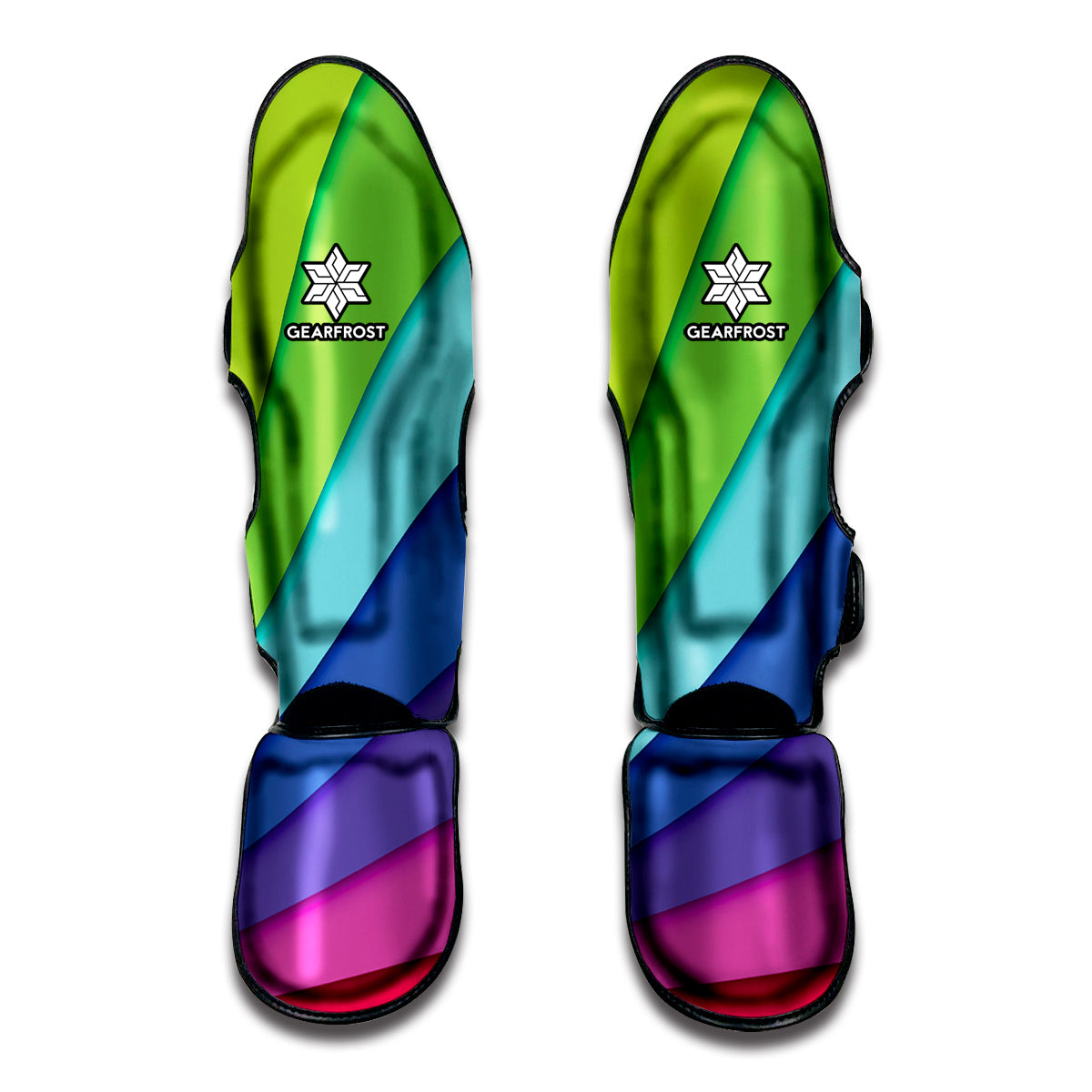 Rainbow Shades Print Muay Thai Shin Guard