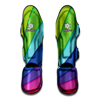 Rainbow Shades Print Muay Thai Shin Guard