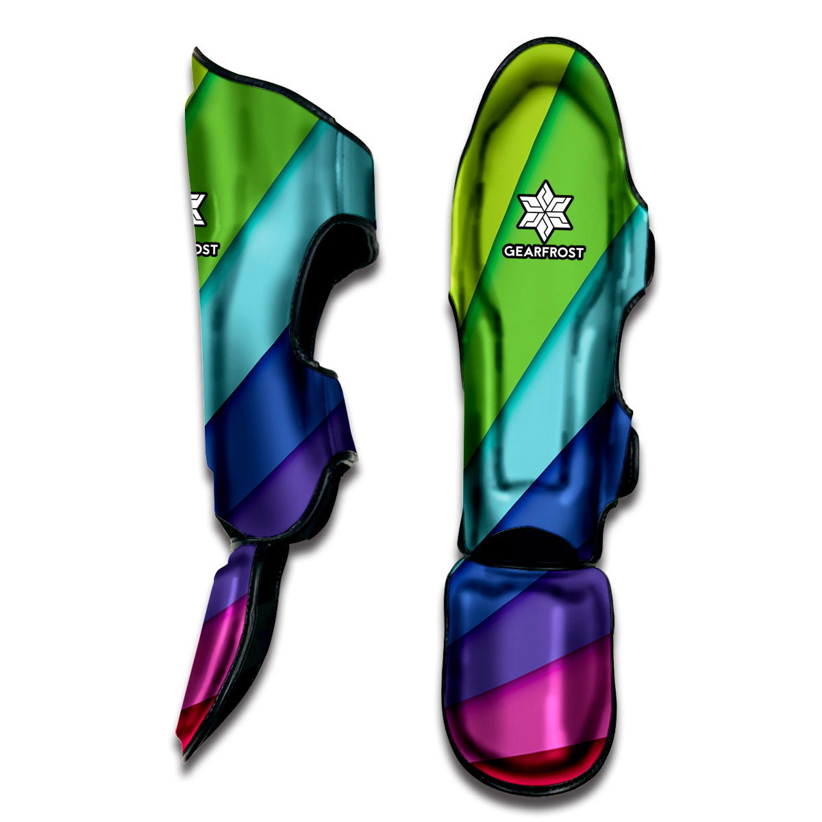 Rainbow Shades Print Muay Thai Shin Guard