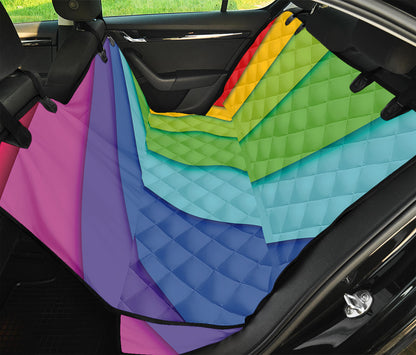 Rainbow Shades Print Pet Car Back Seat Cover